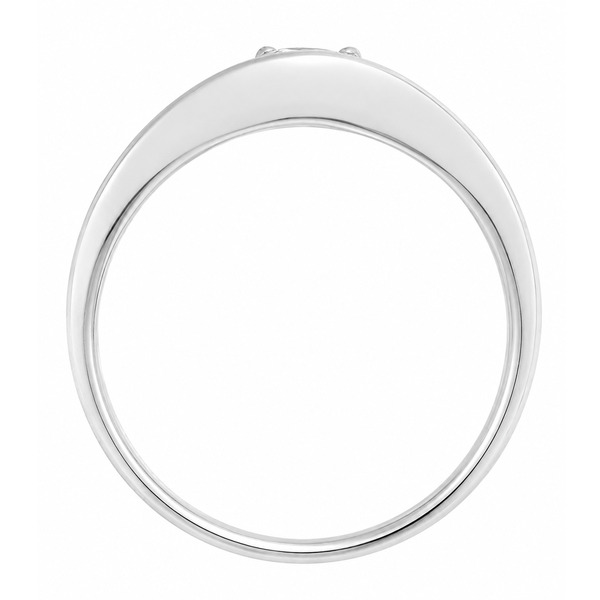 Modernist wishbone style modern curved ring round brilliant cut solitaire diamond engagement design platinum gold