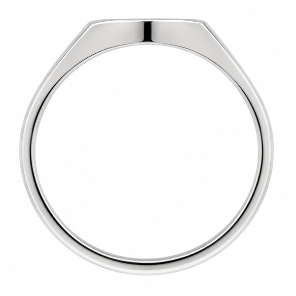 10x8mm small plain ladies or gents little finger oval shape signet ring platinum silver gold