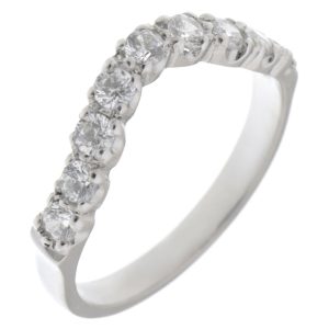 wishbone shaped ring grain claw set round brilliant cut diamonds designer eternity fit next around engagement platinum gold