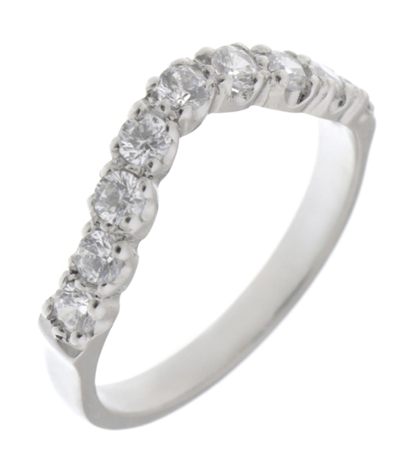 wishbone shaped ring grain claw set round brilliant cut diamonds designer eternity fit next around engagement platinum gold