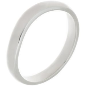classic Plain court Shaped curved wedding band Ring stoneless shaped fit next to engagement platinum gold
