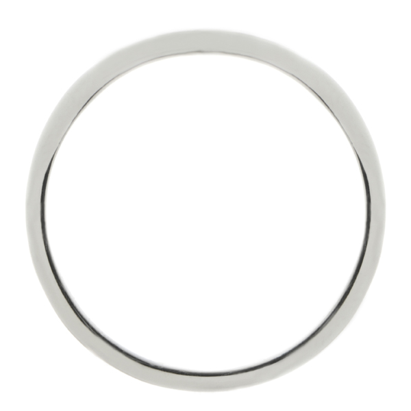 classic Plain court Shaped curved wedding band Ring stoneless shaped fit next to engagement platinum gold
