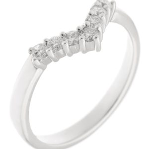 modern classic wishbone shaped ring grain claw set round brilliant cut diamonds designer eternity fit next around engagement platinum gold