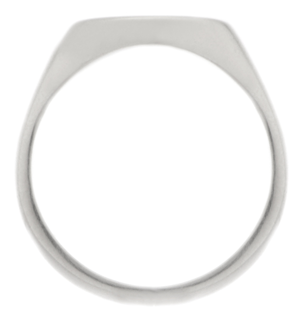 classic 12x10mm portrait medium plain gents oval shape signet ring platinum gold