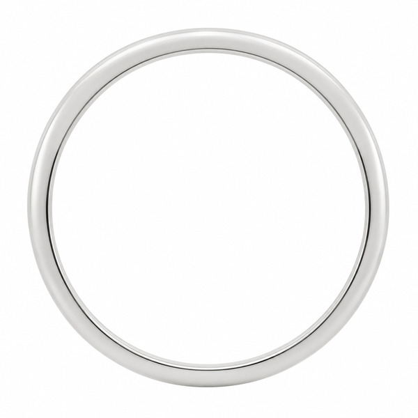 classic Plain court Shaped curved wedding band Ring stoneless shaped fit next to engagement platinum gold
