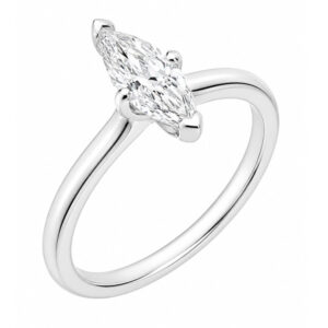 modern 4 four claw classic solitaire twist compass set style marquise shape cut diamond engagement ring lab grown platinum gold