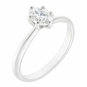 modern 4 four claw classic solitaire twist compass set style oval shape cut diamond engagement ring lab grown platinum gold