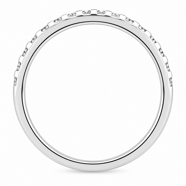 classic 2mm width diamond half full eternity ring claw set round brilliant cut diamonds 33% 50% coverage platinum gold