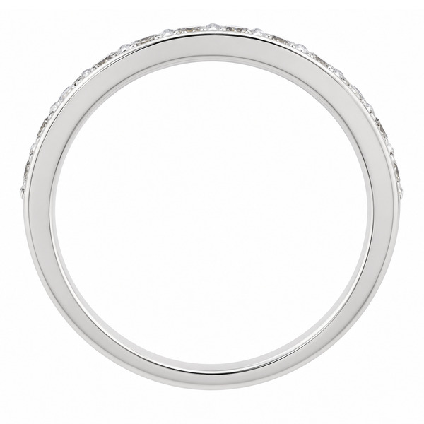 classic 4mm width diamond half eternity ring grain set 0.10ct round brilliant cut diamonds platinum gold
