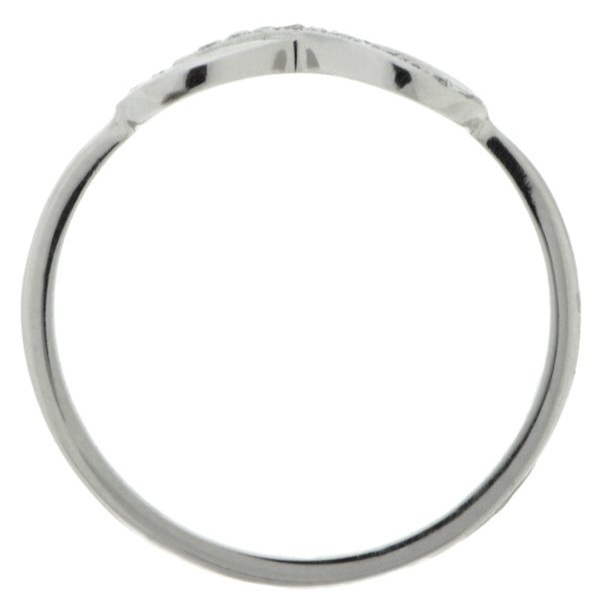 modern designer infinity symbol round brilliant cut diamond half eternity ring platinum gold