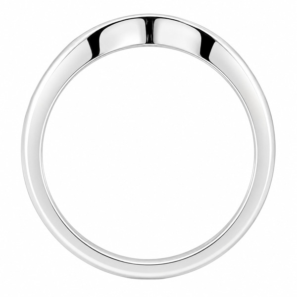 Modern modernist contemporary Wavey design Round brilliant cut Diamond Cluster half Eternity style Ring platinum gold
