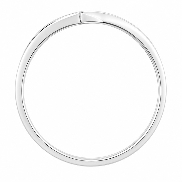 ziggy modern modernist designer crossover round brilliant cut channel set diamond half eternity ring platinum gold