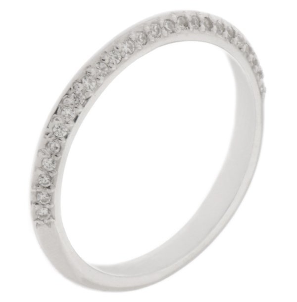 Geo round brilliant cut diamond half eternity matching wedding band ring platinum gold