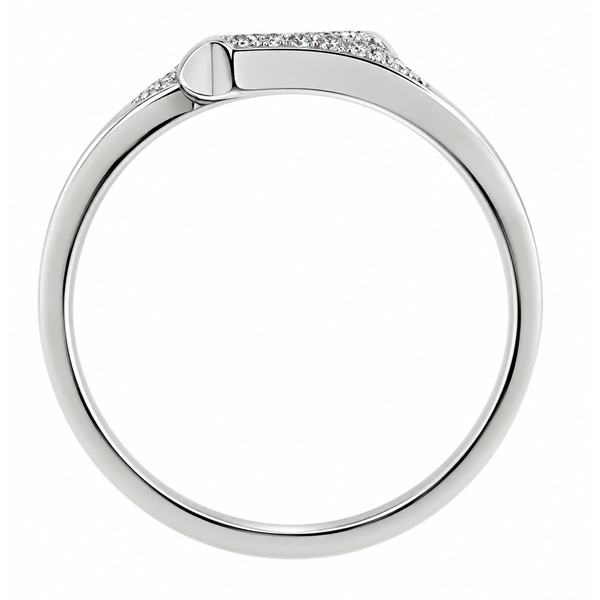 Modern crossover designer dress ring with grain or pave set round brilliant cut diamonds in a cluster style platinum gold
