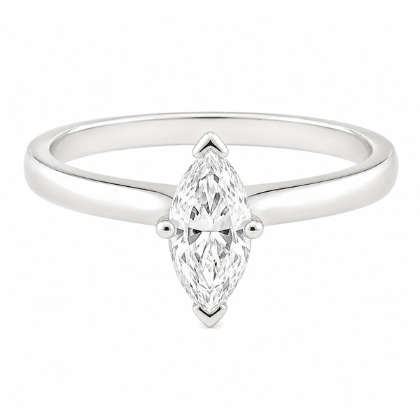modern 4 four claw classic solitaire twist compass set style marquise shape cut diamond engagement ring platinum gold