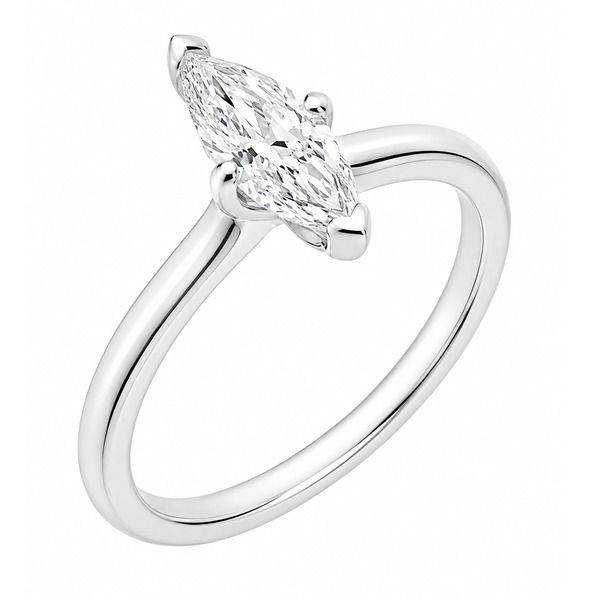 modern 4 four claw classic solitaire twist compass set style marquise shape cut diamond engagement ring platinum gold